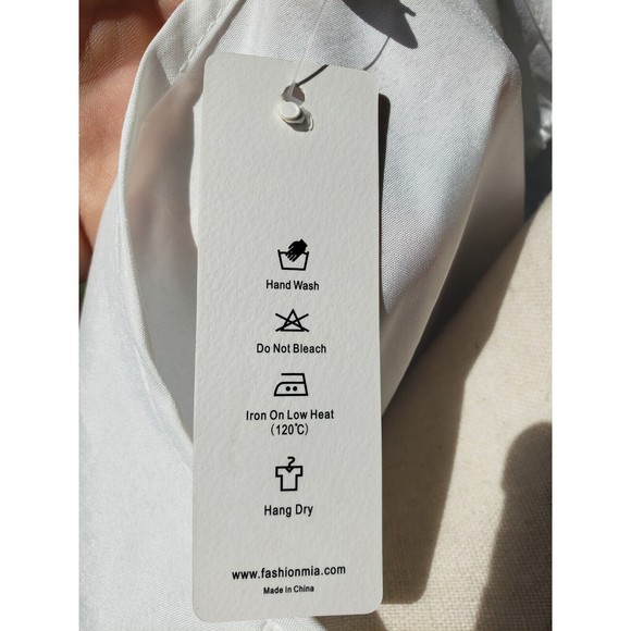 OC Order Plus White w/Floral Raglan Puff Long Sleeve Blouse Size Small Button-up - Picture 5 of 8